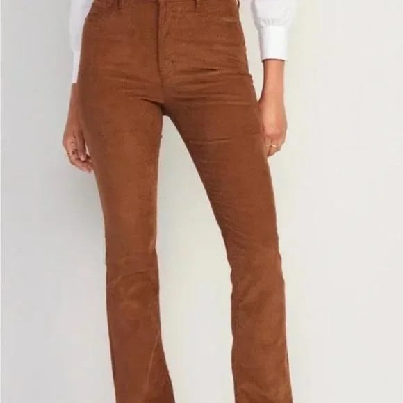 NWT Old Navy Extra High-Waisted Kicker Corduroy Boot-Cut Pants for Women - Picture 7 of 7